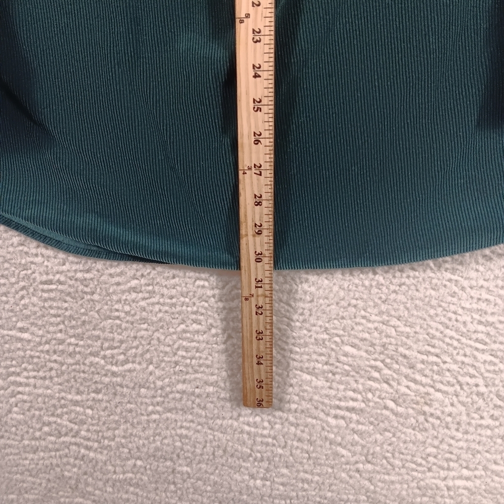 Vintage 90s Eddie Bauer Shirt Mens XL Green Corduroy Buttom Down Hipster Grandpa - Picture 6 of 9